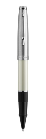 Ручка роллер Waterman  Embleme цвет IVORY CT, цвет чернил: черный
