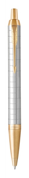 Шариковая ручка Parker IM Premium K318  Pearl GT, стержень: M, цвет чернил: blue, в подарочной упаковке.
