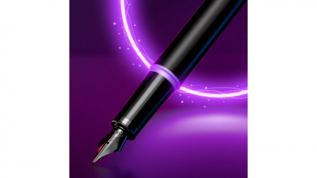 Перьевая ручка Parker IM Vibrant Rings Flame Amethyst Purple, перо:F/M, цвет чернил: blue, в подарочной упаковке.