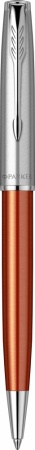 Шариковая ручка Parker Sonnet Essentials Orange SB Steel CT, цвет чернил black, перо: M, в подарочной упаковке.