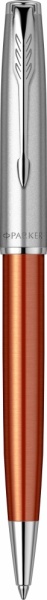 Шариковая ручка Parker Sonnet Essentials Orange SB Steel CT, цвет чернил black, перо: M, в подарочной упаковке.