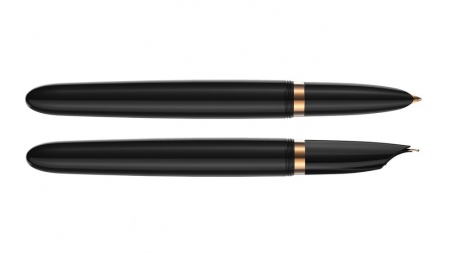Перьевая ручка Parker 51 DELUXE BLACK GT, перо: F, цвет чернил: black, в подарочной упаковке.