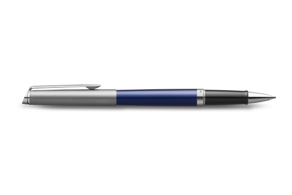 Ручка-роллер Waterman Hemisphere Entry Point Stainless Steel with Blue Lacquer в подарочной упаковке