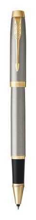 Подарочный набор: Ручка роллер Parker IM Metal Core Brushed Metal GT и Ежедневник недатированный А5 чёрный