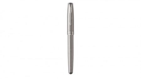 Ручка роллер Parker Sonnet  Stainless Steel CT, стержень: F, цвет чернил: black, в подарочной упаковке
