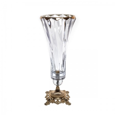 Ваза Bohemia Gold Picadell 35см заказать в магазине Москве