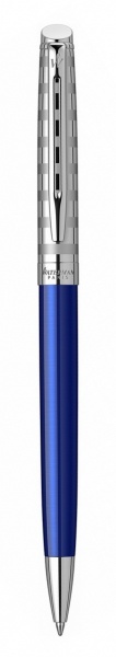 Шариковая ручка Waterman Hemisphere French riviera Deluxe BLU LOUNGE в подарочной коробке