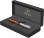 Перьевая ручка Parker Sonnet Essentials Orange SB Steel CT, перо: F, цвет чернил black, в подарочной упаковке.