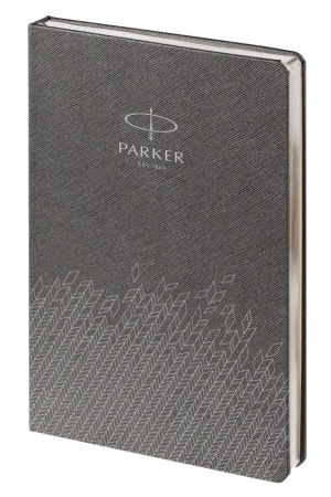 Ежедневник недатированный, серый c нанесением Logo Parker