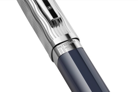 Перьевая ручка Waterman "Exception SE Deluxe Blue CT" синяя, перо:M , в подарочной упаковке.