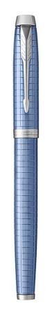 Перьевая ручка Parker IM Premium F322, Blue CT, перо: F, цвет чернил: Blue, в подарочной упаковке.