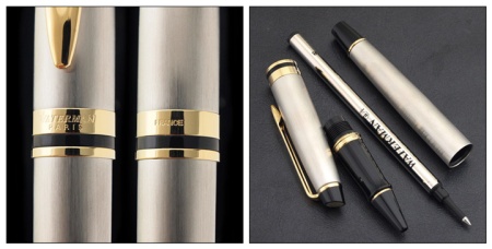 Ручка-роллер Waterman Expert 3, цвет: Stainless Steel GT, стержень: Fblk