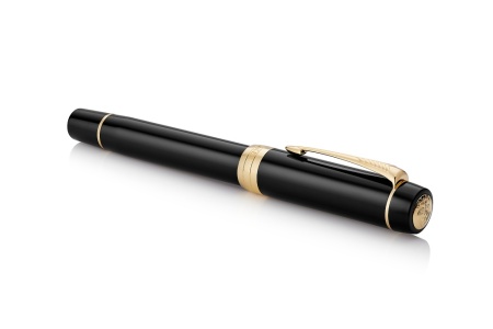 Перьевая ручка Parker Duofold Classic Centennial, Black GT, перо: F