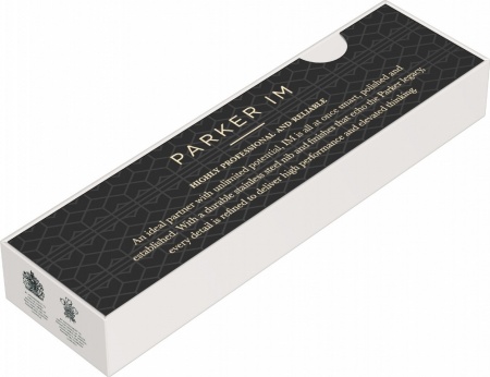Шариковая ручка Parker IM Achromatic, Grey BT,стержень: M, цвет чернил: blue, в подарочной упаковке.