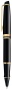 Ручка-роллер Waterman Expert 3, цвет: Black Laque GT, стержень: Fblk