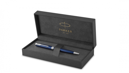 Шариковая ручка Sonnet Blue Lacquer CT, стержень: M, цвет чернил: black , в подарочной упаковке