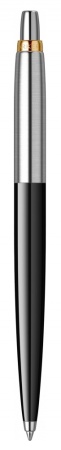 Шариковая ручка Parker Jotter K160, цвет: Black/GT, стержень: M, цвет чернил: blue, в подарочной упаковке.