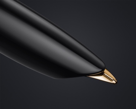 Перьевая ручка Parker 51 DELUXE BLACK GT, перо: F, цвет чернил: black, в подарочной упаковке.