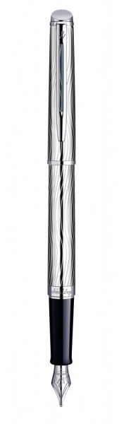 Перьевая ручка Waterman Hemisphere Deluxe , цвет: Metal CT, перо: F