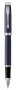 Перьевая ручка Parker IM Metal Matte Blue CT, перо: F, цвет чернил: blue, в подарочной упаковке.