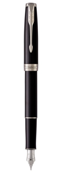 Перьевая ручка Parker Sonnet F539, цвет: LaqBlack СT, перо: F, цвет чернил: black, в подарочной упаковке