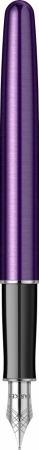 Перьевая ручка Parker Sonnet Essentials Violet SB Steel CT, перо: F, цвет чернил black, в подарочной упаковке.