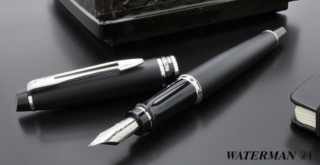 Перьевая ручка Waterman Expert 3, цвет: Matte Black CT, перо: F