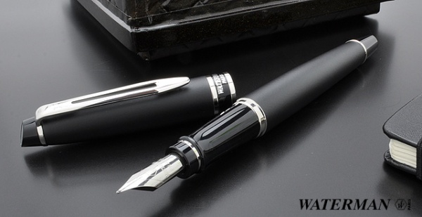 Перьевая ручка Waterman Expert 3, цвет: Matte Black CT, перо: F