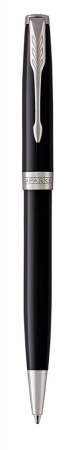 Шариковая ручка Parker Sonnet , Lacquer Deep Black CT, стержень: M, цвет чернил: black , в подарочной упаковке