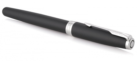 Ручка роллер Parker Sonnet  Matte Black CT, стержень: F, цвет чернил: black, в подарочной упаковке
