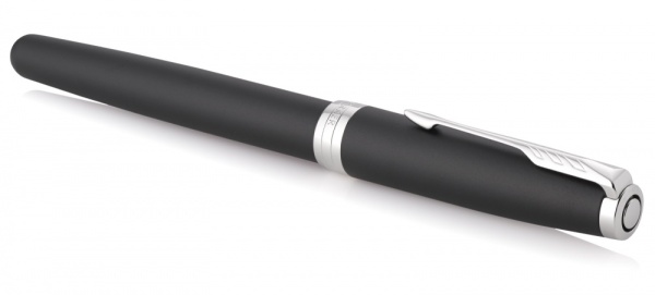 Ручка роллер Parker Sonnet  Matte Black CT, стержень: F, цвет чернил: black, в подарочной упаковке