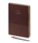 Подарочный набор: Шариковая ручка Parker Jotter Russia SE, цвет: St. Steel GT и Ежедневник  недатированный, коричневый