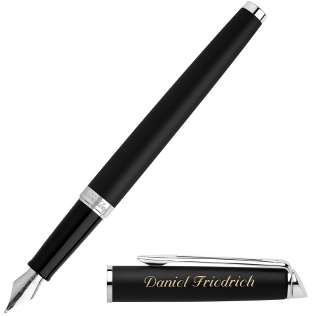 Перьевая ручка Waterman Hemisphere, цвет: MattBlack CT, перо: F