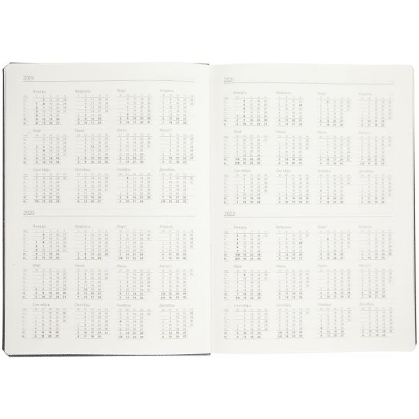 Подарочный набор: Шариковая ручка Parker Jotter Russia Steel GT и Ежедневник недатированный серый
