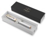 Перьевая ручка Parker IM Premium F318  Pearl GT,перо: F, цвет чернил: blue, в подарочной упаковке.